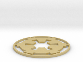 Imperial Coaster - 3.5" in Tan Fine Detail Plastic