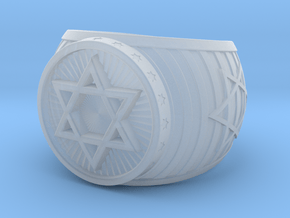 Jewish Ring in Clear Ultra Fine Detail Plastic