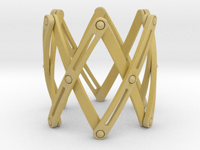 Expandable structure Bracelet XL in Tan Fine Detail Plastic