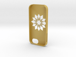Flower Iphone5 Case in Tan Fine Detail Plastic