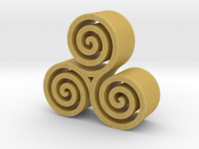 3 Spirals in Tan Fine Detail Plastic