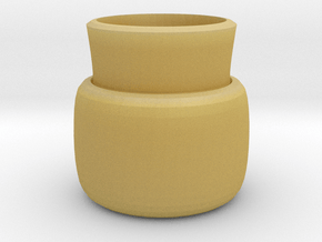 2 layers vase in Tan Fine Detail Plastic