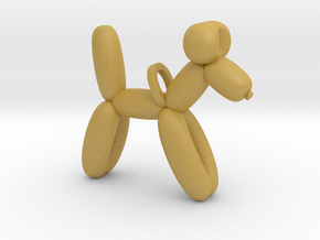 Balloon Dog in Tan Fine Detail Plastic