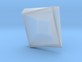 Square plate in Clear Ultra Fine Detail Plastic