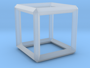 Cube wireframe in Clear Ultra Fine Detail Plastic