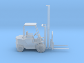 TT Scale Forklift With Positionable  Mast 1:120 in Clear Ultra Fine Detail Plastic