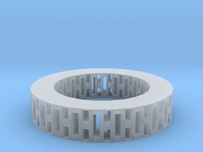 Rectangle holes bracelet in Clear Ultra Fine Detail Plastic