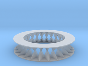 Rhombus pattern bracelet in Clear Ultra Fine Detail Plastic