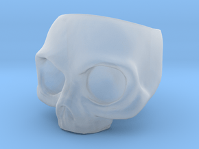 Skull Ring in Clear Ultra Fine Detail Plastic