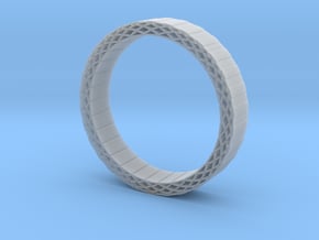Rhombus holes bracelet in Clear Ultra Fine Detail Plastic