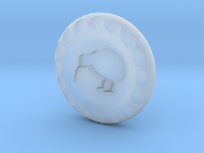 Golf Ball Marker Kiwi in Clear Ultra Fine Detail Plastic