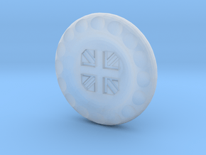 Golf Ball Marker UK Flag in Clear Ultra Fine Detail Plastic