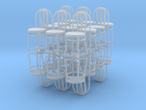 Bistro / Cafe Chair 1/32 24 pack in Clear Ultra Fine Detail Plastic