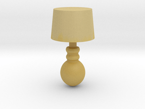 Miniature 1:48 Table Lamp in Tan Fine Detail Plastic