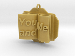 You&Me Pendant in Tan Fine Detail Plastic