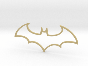 Batman Symbol in Tan Fine Detail Plastic