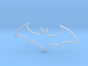 Batman Symbol in Clear Ultra Fine Detail Plastic