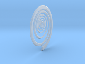 Spiral in Clear Ultra Fine Detail Plastic