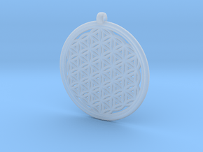 Flower of Life in Clear Ultra Fine Detail Plastic