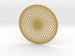 Lissajous Circle in Tan Fine Detail Plastic
