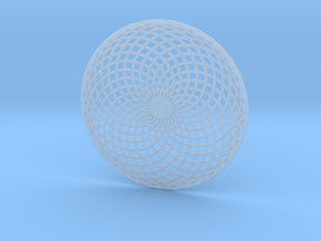 Lissajous Circle in Clear Ultra Fine Detail Plastic