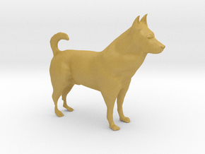 Shepherd Dog - 10cm / 4" in Tan Fine Detail Plastic