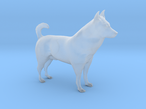 Shepherd Dog - 10cm / 4" in Clear Ultra Fine Detail Plastic