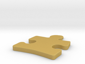 Autism Awareness Pendant .75 in Tan Fine Detail Plastic