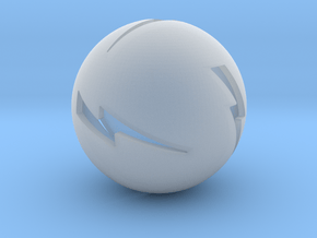 Lightning Ball! in Clear Ultra Fine Detail Plastic