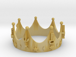 Geekings Crown in Tan Fine Detail Plastic