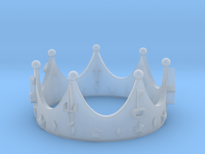 Geekings Crown in Clear Ultra Fine Detail Plastic