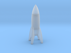 Rocket Storage in Clear Ultra Fine Detail Plastic