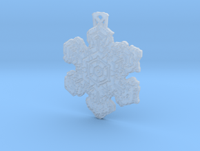 Frozen Star Pendant in Clear Ultra Fine Detail Plastic