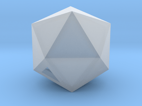 Icosahedron - small / hollow in Clear Ultra Fine Detail Plastic