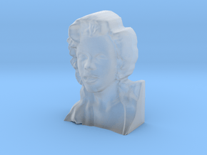 Marilyn Monroe Bust 9cm in Clear Ultra Fine Detail Plastic
