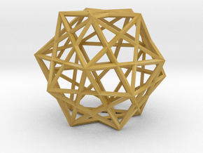 5 Cube Compound in Tan Fine Detail Plastic