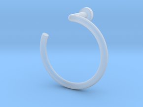 Towel ring 1:12 in Clear Ultra Fine Detail Plastic