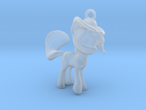My Little Pony Pendant in Clear Ultra Fine Detail Plastic