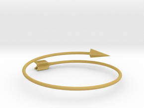 Arrow Bracelet in Tan Fine Detail Plastic