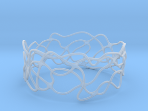Bracelet 'Wave Length' in Clear Ultra Fine Detail Plastic