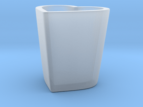 Espresso Heart Cup in Clear Ultra Fine Detail Plastic