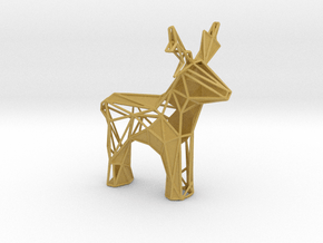 Reindeer toy stl in Tan Fine Detail Plastic