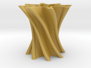 Vase01 in Tan Fine Detail Plastic