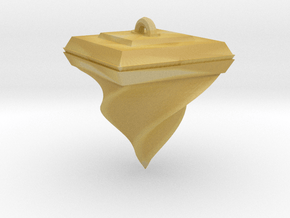 Twisted Pyramid in Tan Fine Detail Plastic