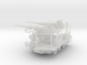 1/35 40mm Bofors Quad Mount  in Clear Ultra Fine Detail Plastic