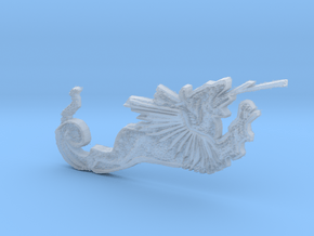Medieval Dragon - left part of St George in Clear Ultra Fine Detail Plastic