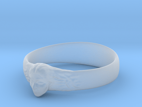 Ring Womans Face in Clear Ultra Fine Detail Plastic