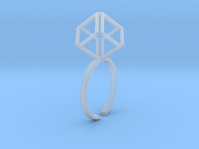 Dynamic Diamond Cube in Clear Ultra Fine Detail Plastic