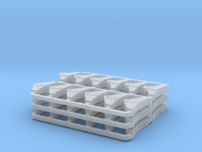 GER Brake Blocks - 3 sets in Gray Fine Detail Plastic