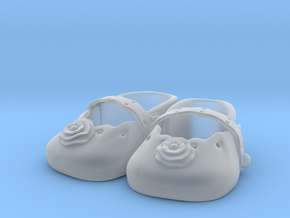 Baby Shower Decorations - Baby Shoes  in Clear Ultra Fine Detail Plastic